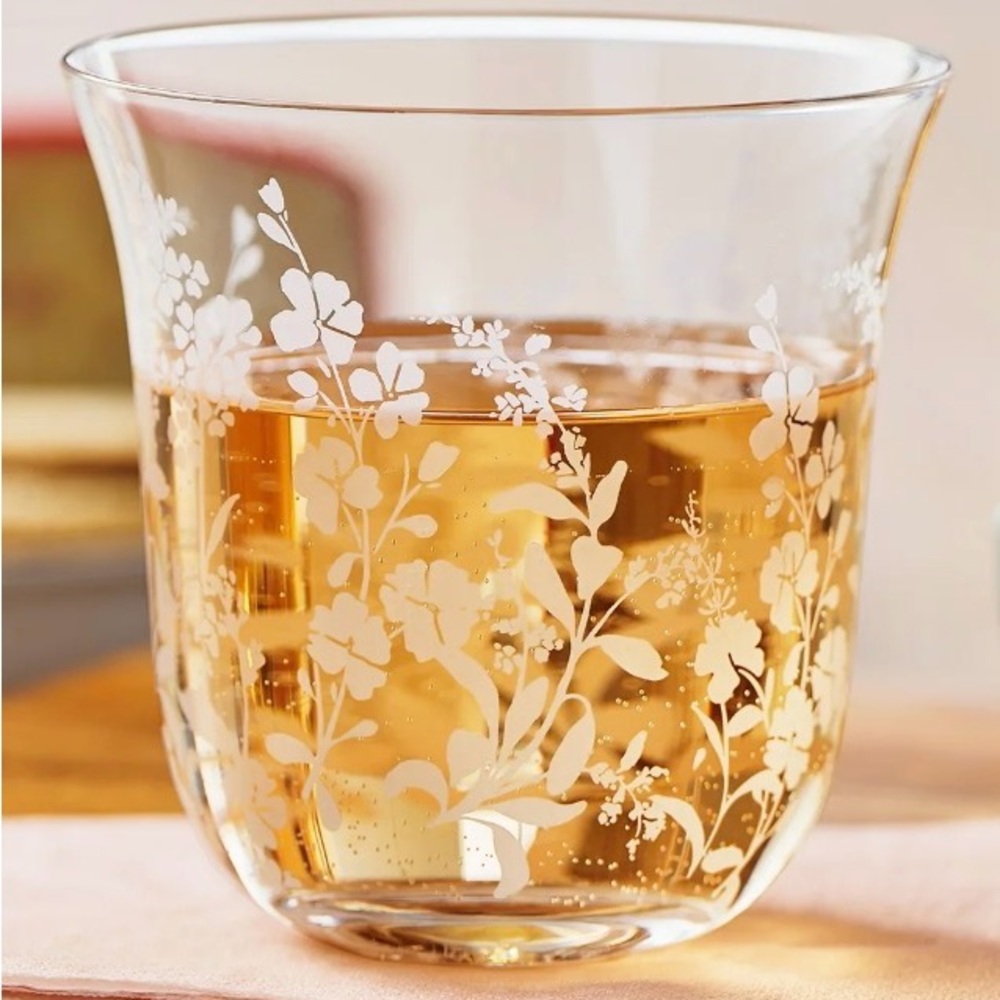🔥S A L E🔥Pioneer Woman Daisy 12-Oz Glass Tumbler Set of 4